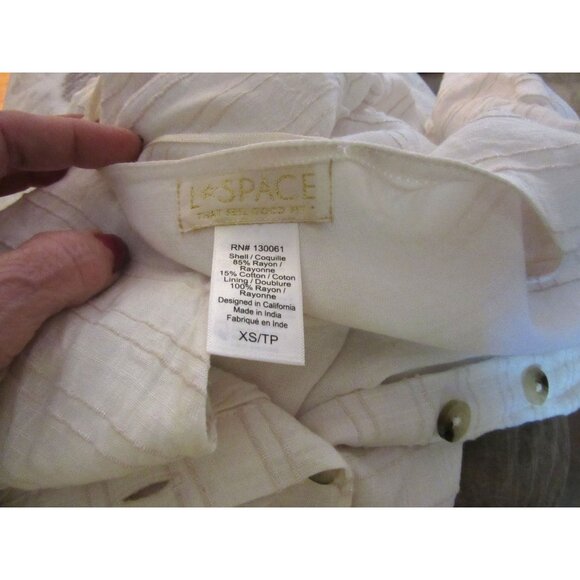 L Space Sabrina Off White Button Down Dress Size XS - Picture 8 of 8